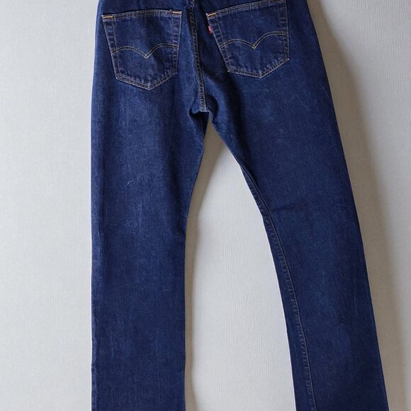 Levi’s 501 Button-Fly Jeans 34x34 Dark Wash Classic Straight Fit - Picture 2 of 16